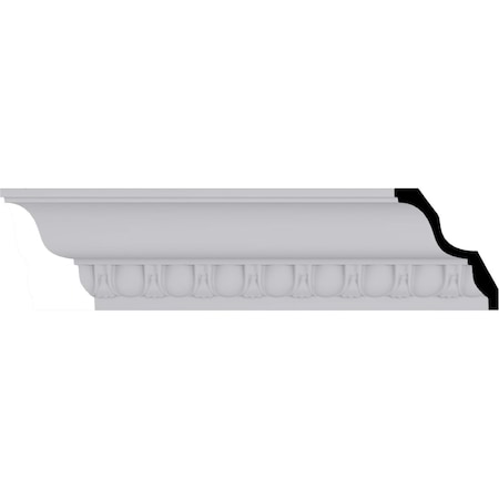 Ekena Millwork 3 5/8"H x 3 1/4"P x 5"F x 94 1/2"L, (1 5/8" Repeat), Jackson Crown Moulding MLD04X03X05JA